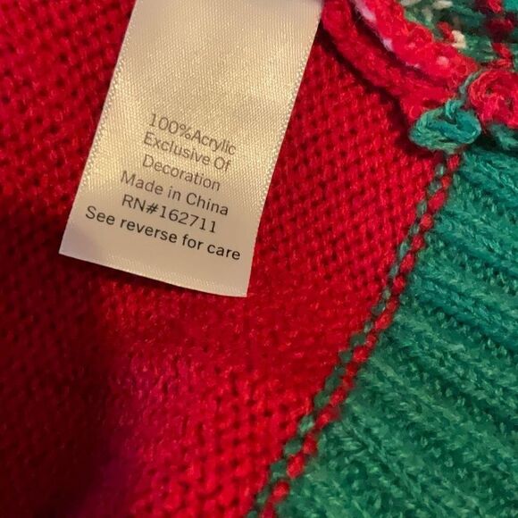 Celebrate Together Girls XXL Plus Dog Christmas Sweater - Picture 10 of 10